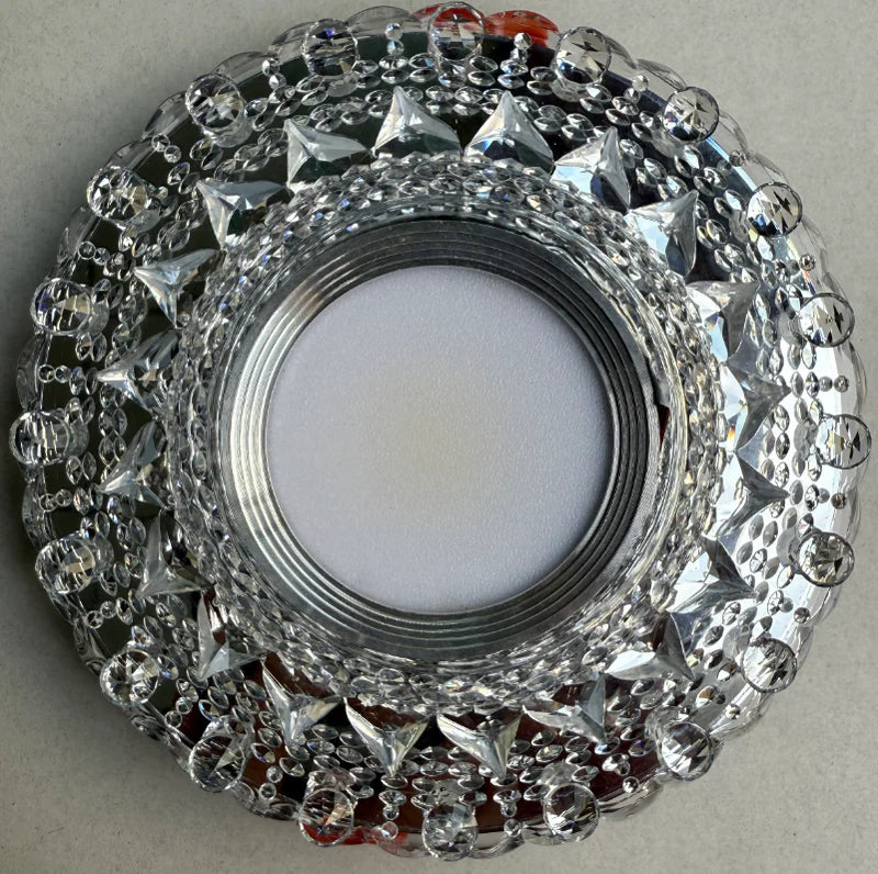 Spot LED ORBITA, 5W, Rotund, Lumina Rece + RGB, Alb, Rasina si Sticla-5