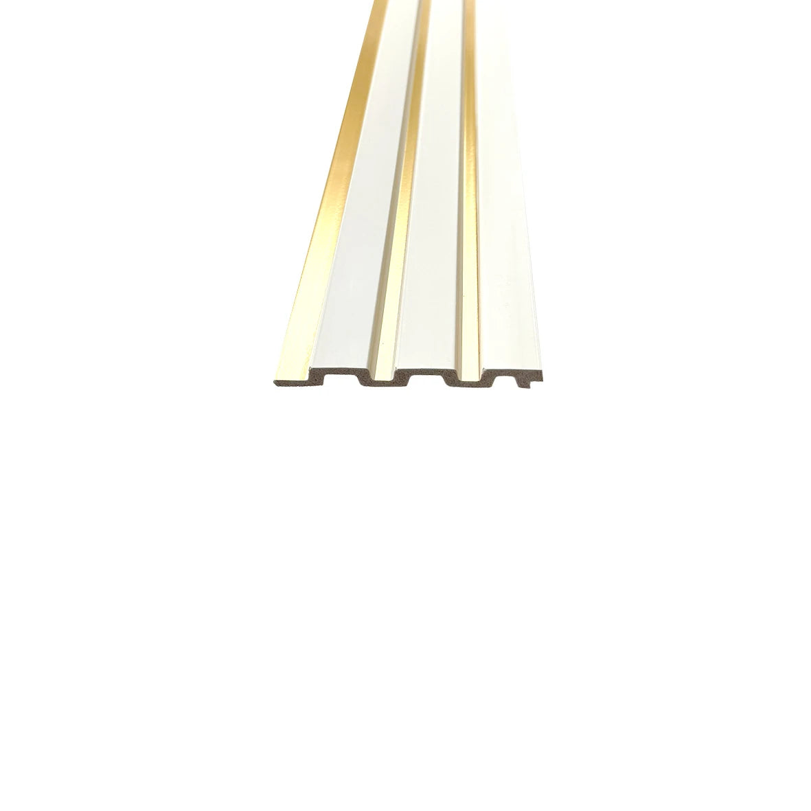 Riflaj alb decorativ in dungi aurii, 121.5 mm-3
