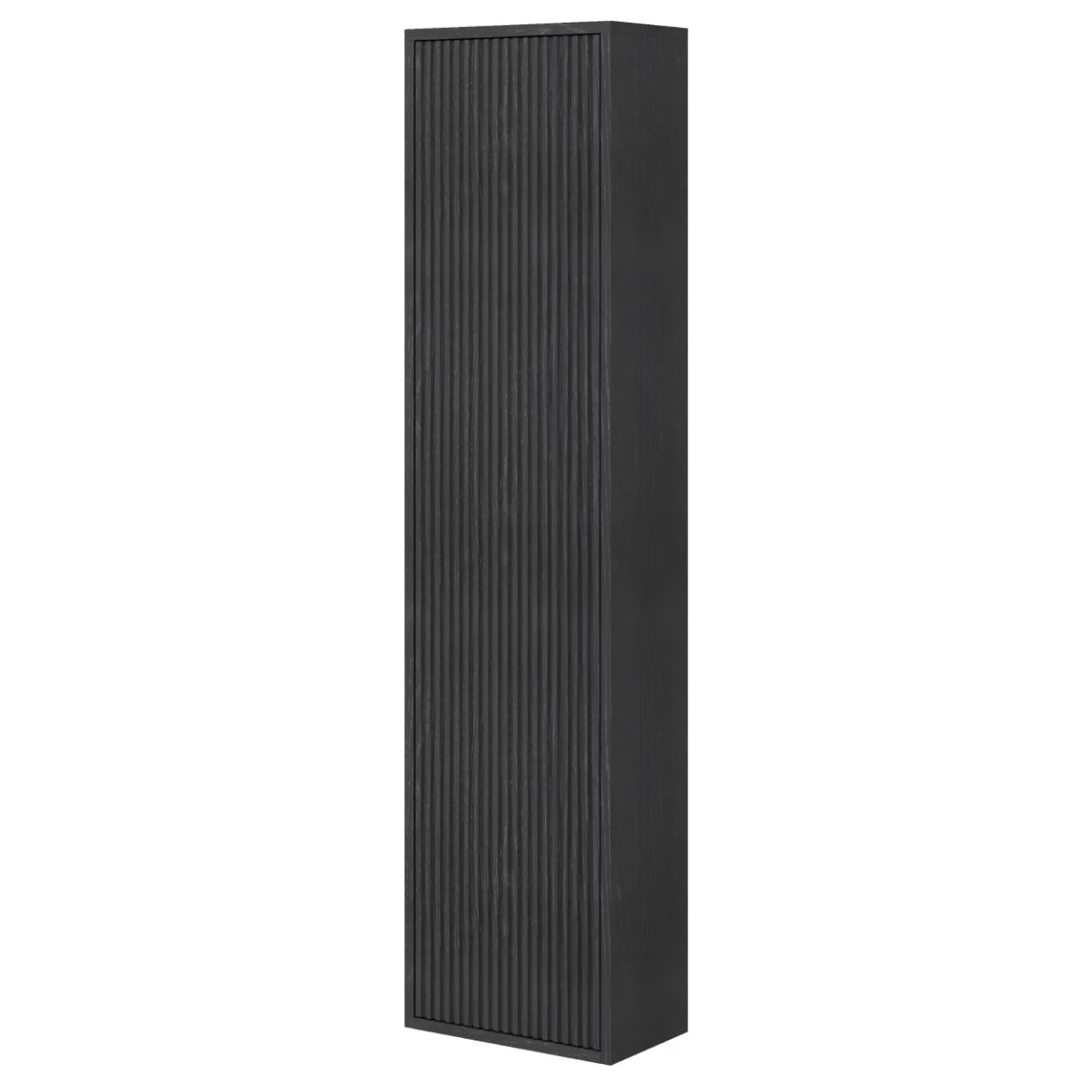 Dulap baie suspendat, Savini Due Sidney 2320C/F45, 1 usa, negru, 33.7 x 16 x 138.6 cm