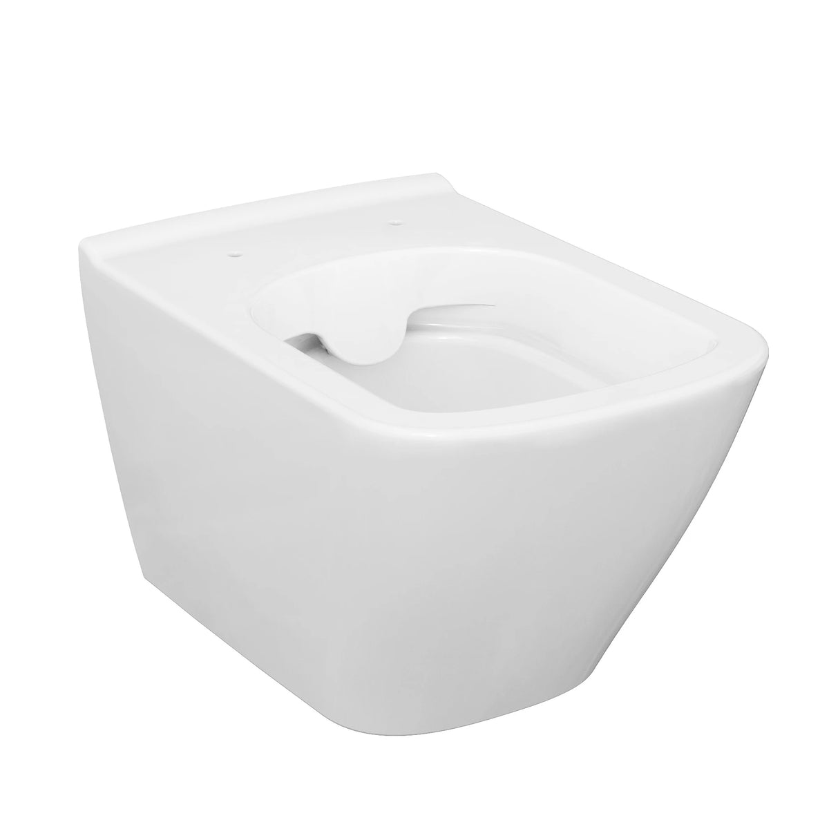 Vas WC suspendat Cersanit City K35-041, alb, evacuare orizontala, capac inclus 35.5 x 50.5 x 36.5 cm