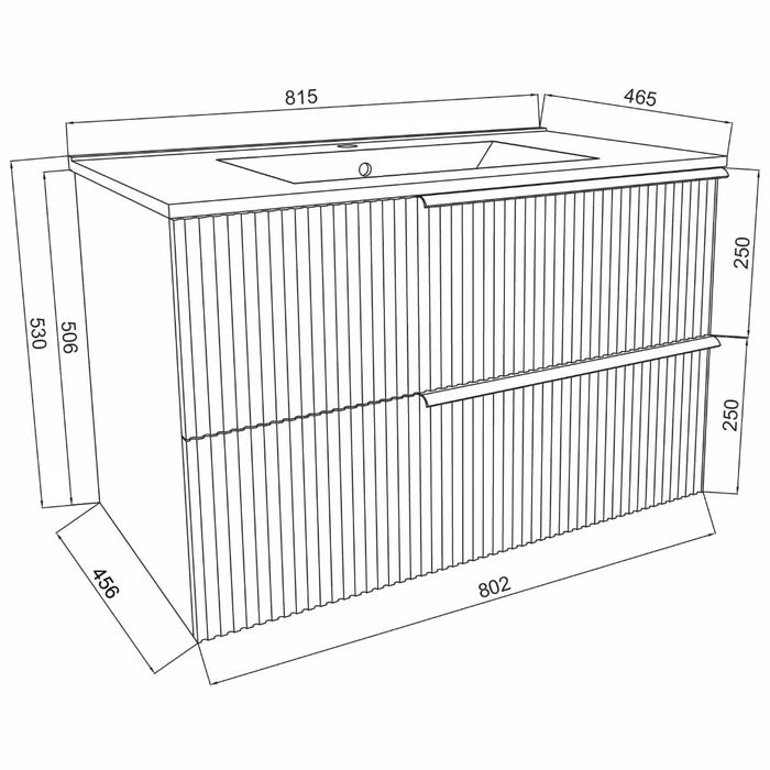 SET MOBILIER BAIE SAVINI DUE SIDNEY80C/F45 + LAVOAR 80CM