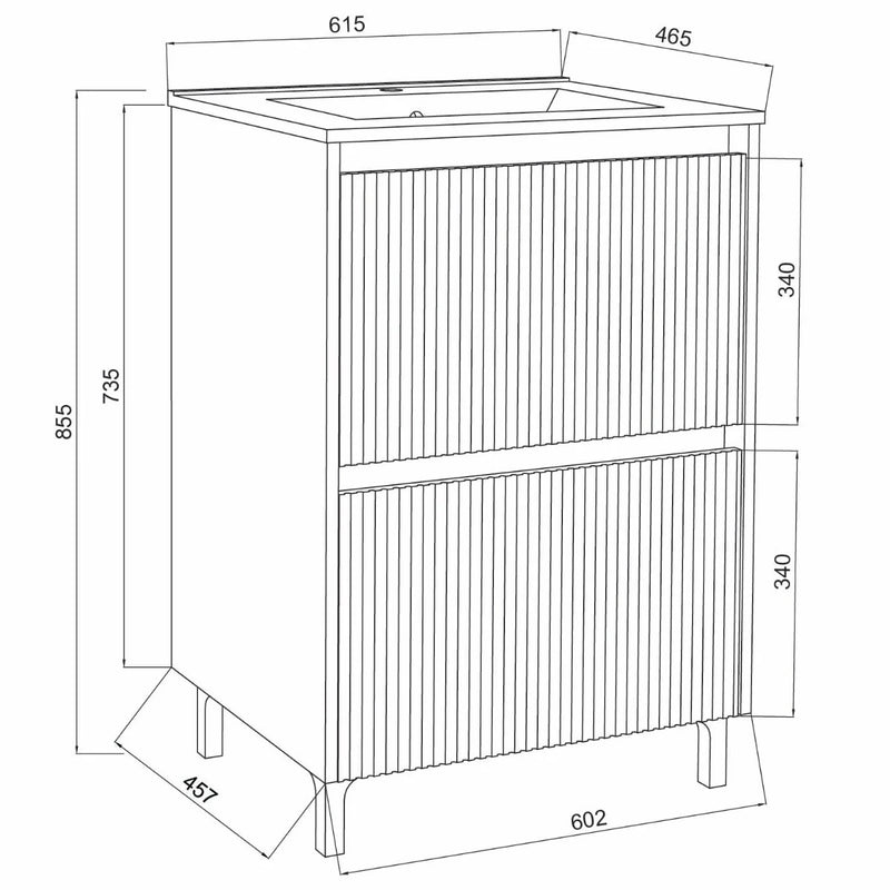 Creta 60 - Set mobilier savini due alb/stejar-4