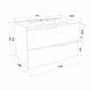 Masca baie + lavoar Savini Due Winter, cu sertare, negru mat + gri, suspendat, 60 x 46 x 51 cm
