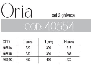 ORIA - SET 3 GHIVECE