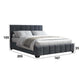 Set pat Cozy, 160x200 cm, suport saltea cu doua noptiere tapitate