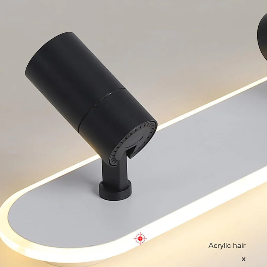 Lustra LED cu Proiector Reglabil FISSO Camilla 70W, lumina Rece/Calda/Neutra, Negru