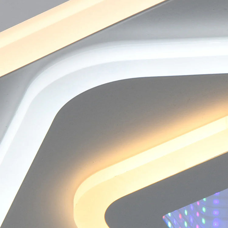 Lustra LED NEXA 3D 39W, Diametru 23cm, lumina Rece/Calda/Neutra , Alb