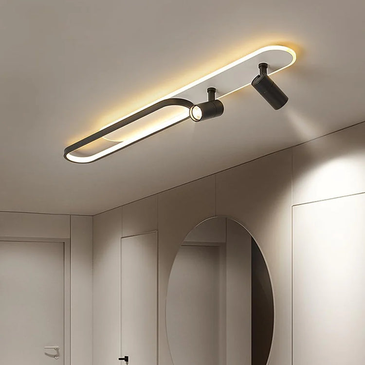 Lustra LED cu Proiector Reglabil FISSO Camilla 70W, lumina Rece/Calda/Neutra, Negru