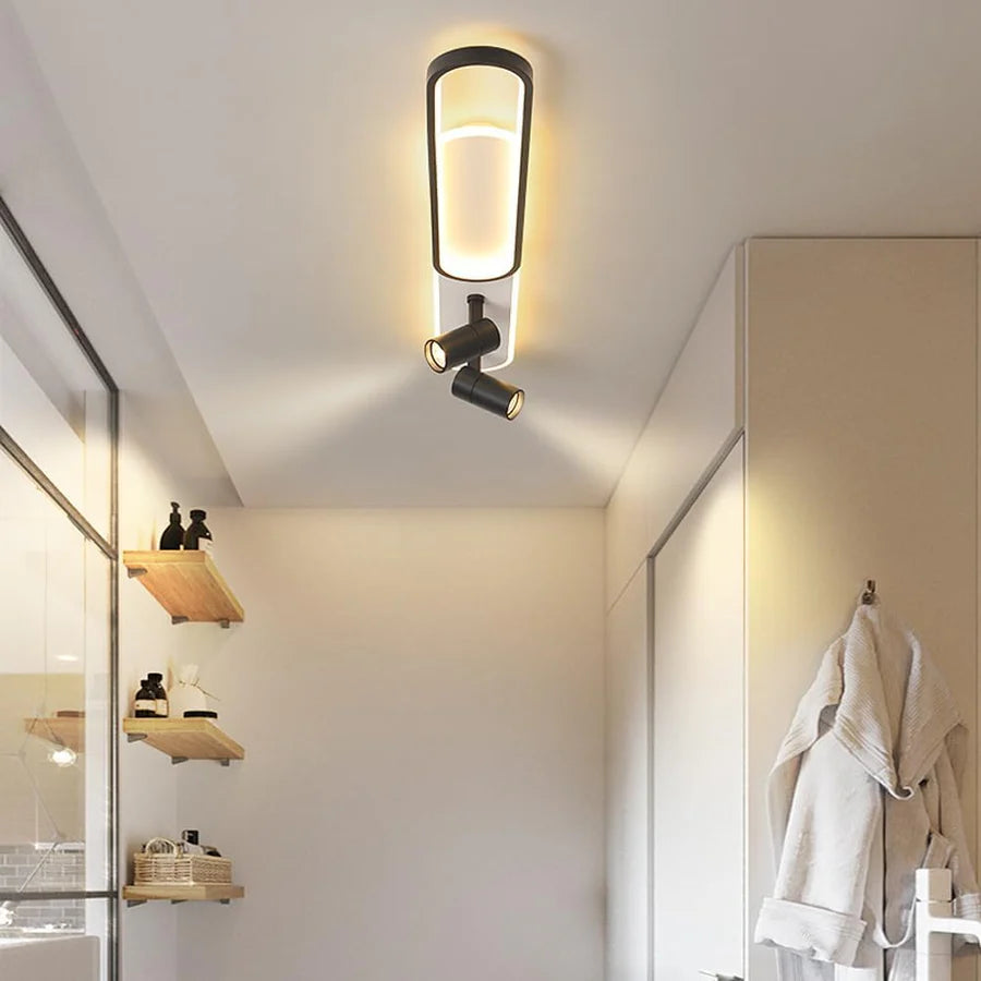 Lustra LED cu Proiector Reglabil FISSO Camilla 70W, lumina Rece/Calda/Neutra, Negru