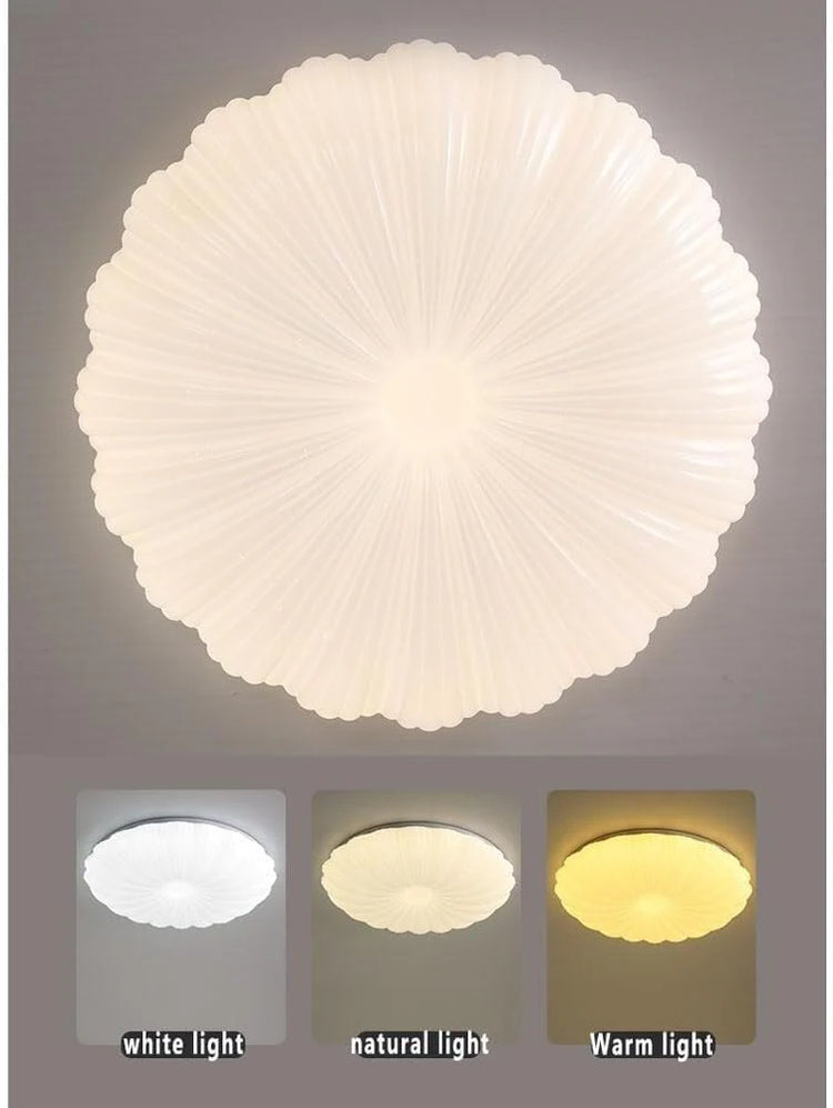 Plafonieră LED Margareta 23 cm, 22W, 3000K / 4000K / 6000K, Alb, Metal si Acril
