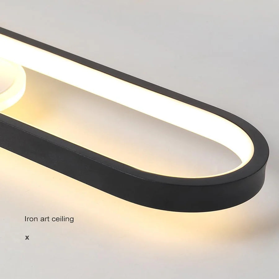Lustra LED cu Proiector Reglabil FISSO Camilla 70W, lumina Rece/Calda/Neutra, Negru