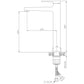 Invena Midnight baterie lavoar stativ negru-auriu BU-35-W14