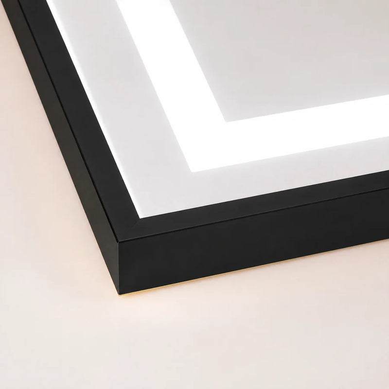 Oglinda LED Rectangulara, Rama Neagra, 50x160cm, Dimabila, Lumina Rece/Calda/Neutra, Dressing Couture-2