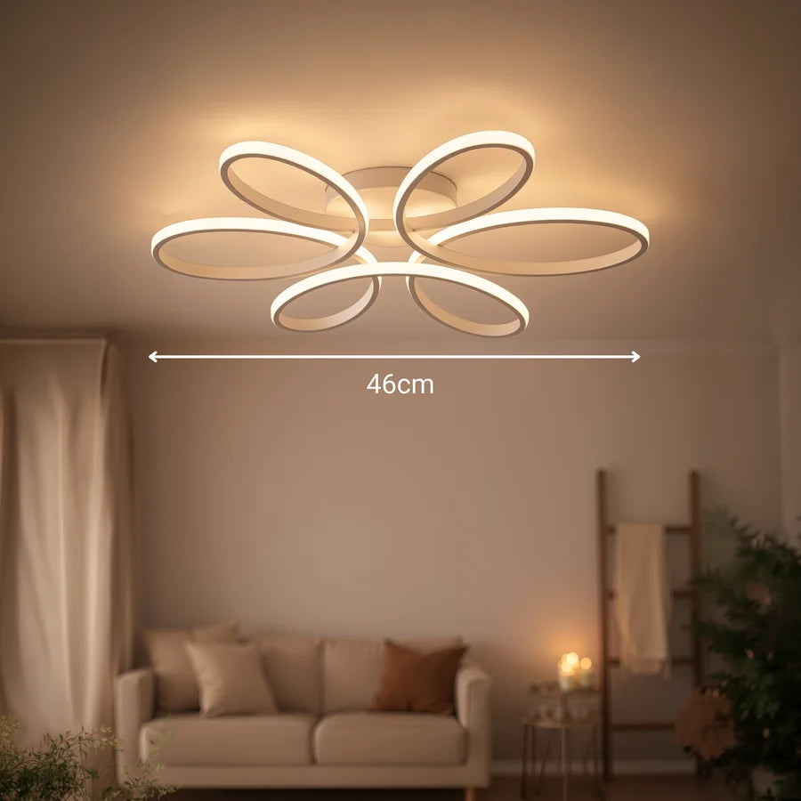Lustra LED cu telecomanda ELIZA, 63W, lumina Rece/Calda/Neutra, Dimabila, Alb-9