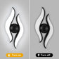 Aplica LED AX215, Exterior / Interior, 2 Surse, 12W, Negru, 3000K