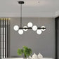 Lustra moderna LOFT Pavilion, 7x G9, Negru, Metal, Inaltime Reglabila