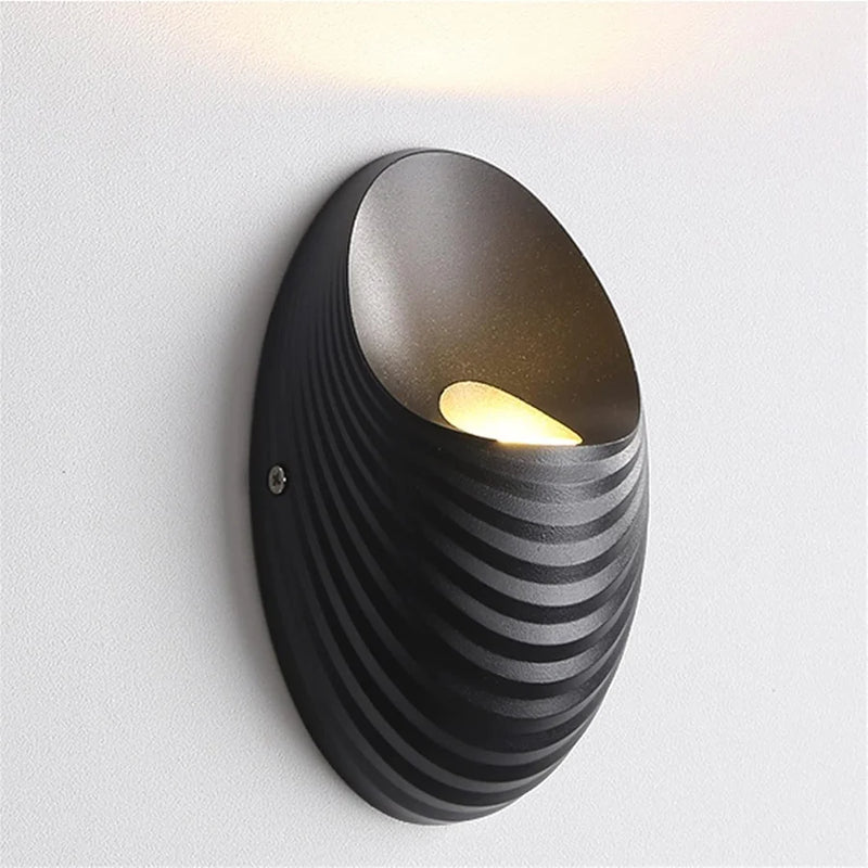 Aplica Exterior Shell, 5W, 3000K, Negru-3
