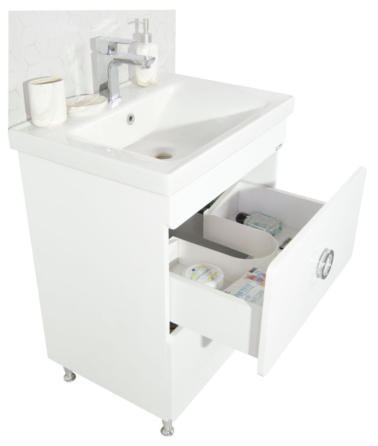 BAZA MDF SI LAVOAR, SERIA 080, 60CM, ALB