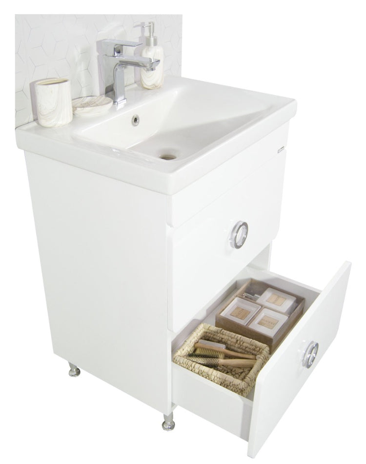 BAZA MDF SI LAVOAR, SERIA 080, 60CM, ALB
