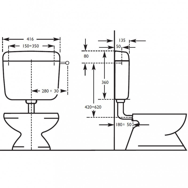 Rezervorul pentru WC R5 monobloc-2