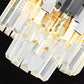 Candelabru Cristal BLOIS Eleganza 8xE14, Diametru 48 cm, Argintiu, Inaltime Reglabila