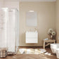 Mobilier baie, Savini, Easy, suspendat, cu lavoar, pal, alb lucios, 61.5x46.5x53cm