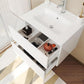 Mobilier baie, Savini, Easy, suspendat, cu lavoar, pal, alb lucios, 61.5x46.5x53cm