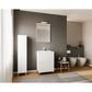 Set mobilier baie Savini Due Parma, oglinda + baza, PAL/MDF, alb, 80 cm