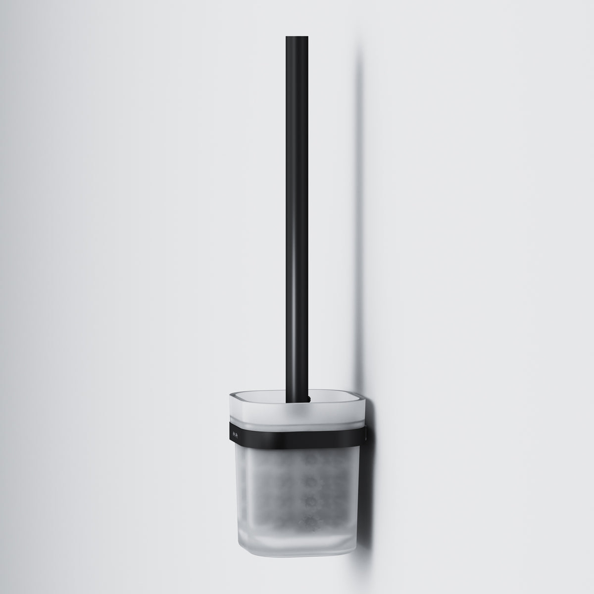 A8F33322 - FUNC Perie WC + Suport Sticla Negru Mat + Alb Mat AM&PM-3