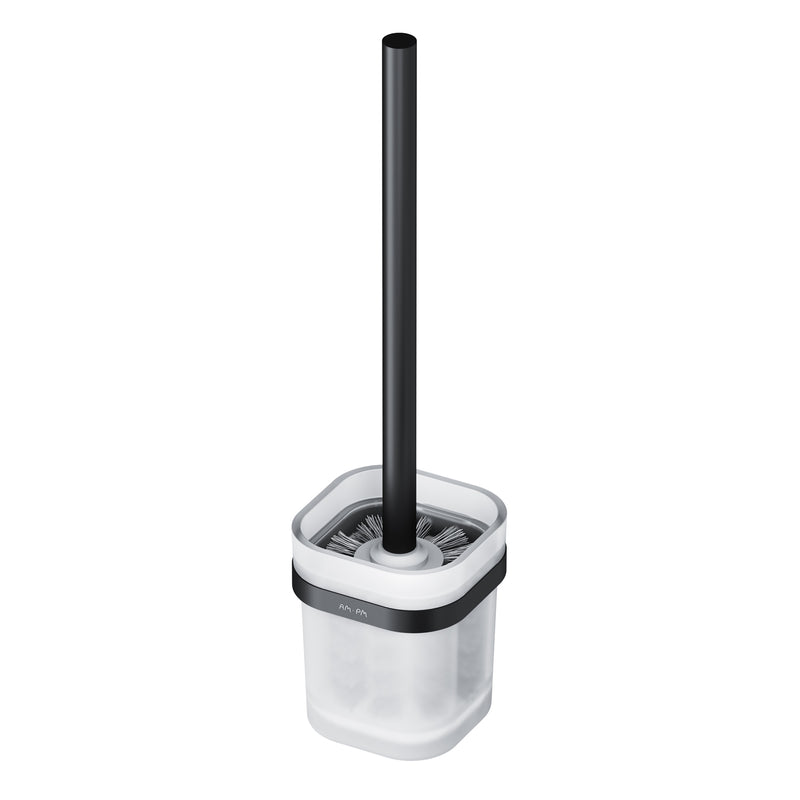 A8F33322 - FUNC Perie WC + Suport Sticla Negru Mat + Alb Mat AM&PM-8