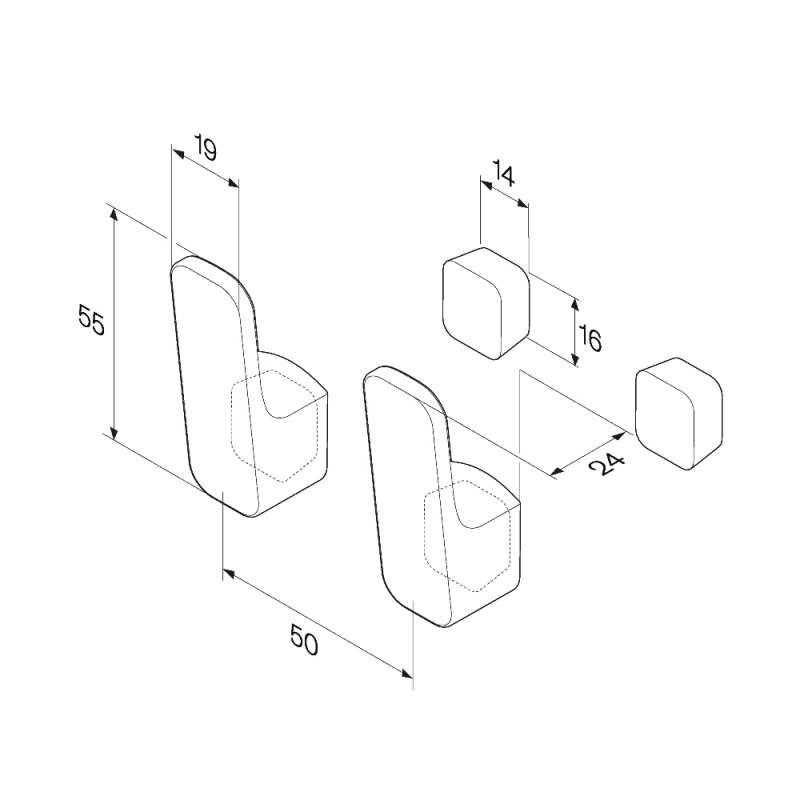 A8F35622 - FUNC Set 2 Cuiere Negru Mat A8F35622 AM&PM-3