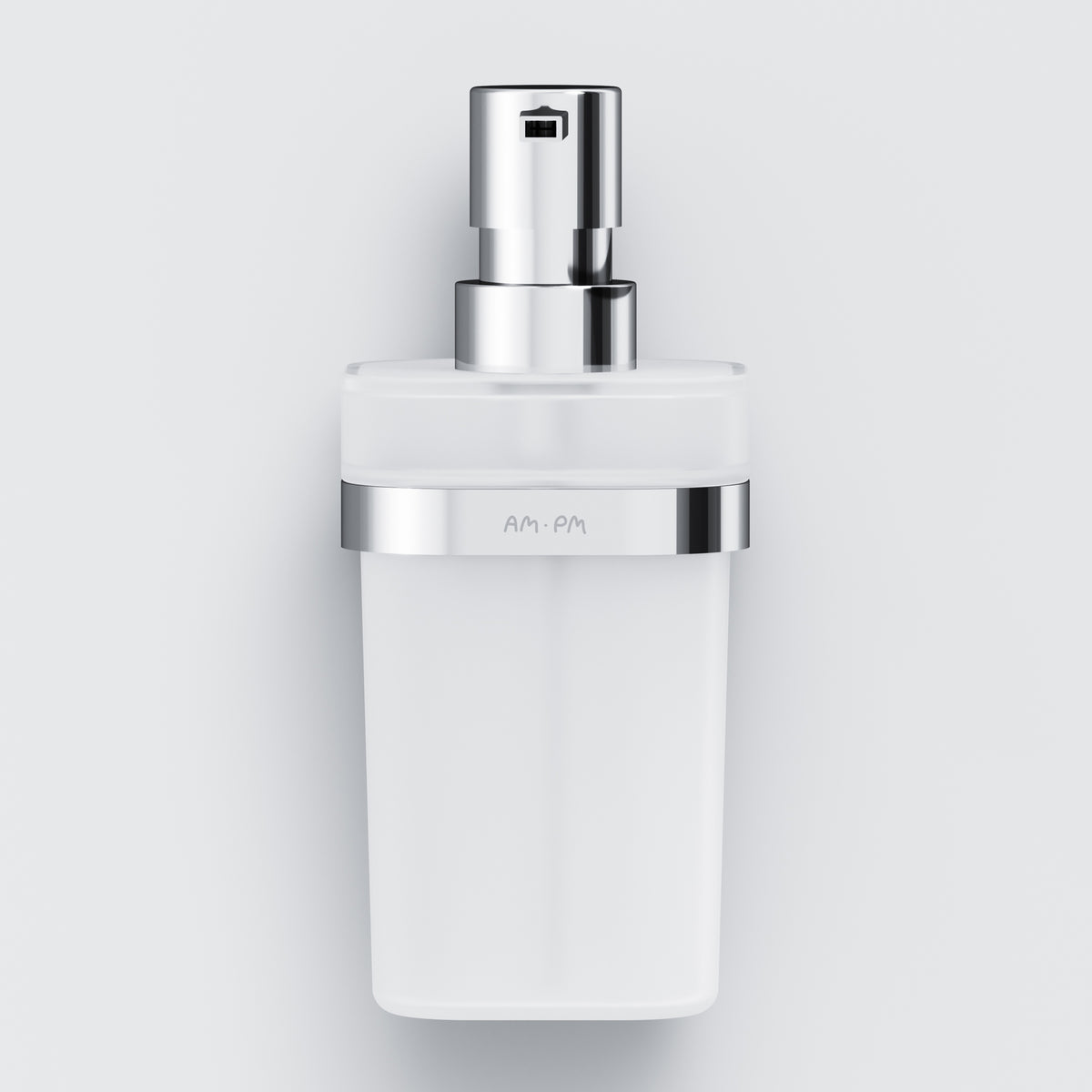 A8F36900 - Suport Sticla Sapun lichid alb mat/crome AM&PM-4