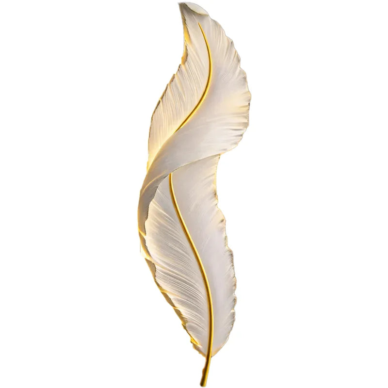 Aplica LED, Pena Decorativa 65CM 27W Lumina Rece/Calda/Neutra Alb Auriu-2