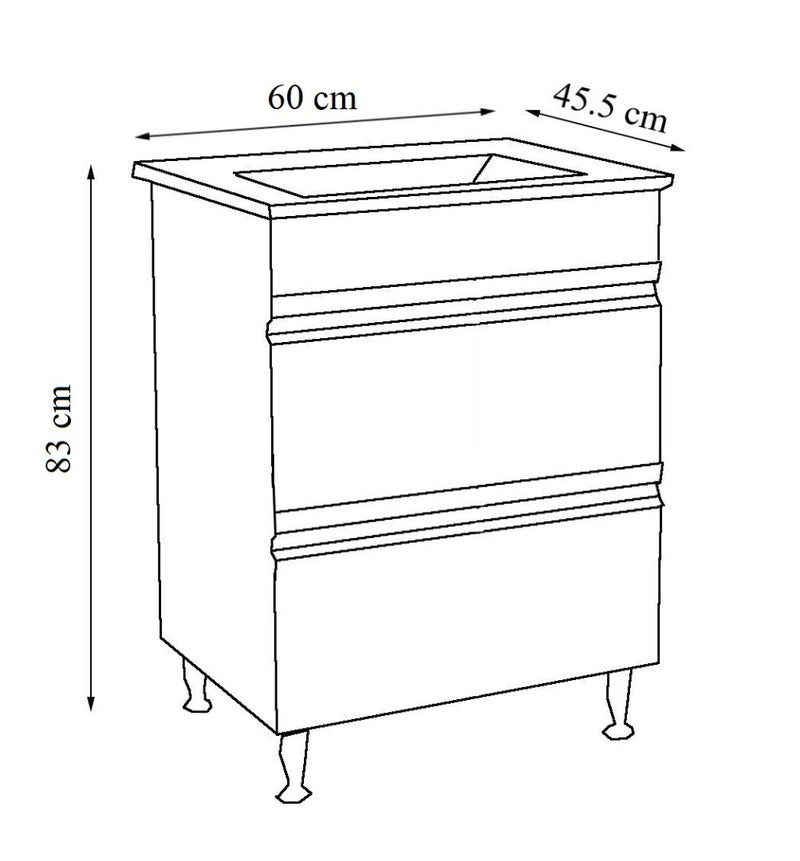 SERIA 486 - MOBILIER BAIE 60CM MDF ALB SERTARE + LAVOAR GRANIT ALB-5