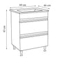 SERIA 886 - MOBILIER BAIE 60CM MDF ALB+LAVOAR GRANIT DUBAI