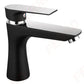 Algeo Square Black/Chrome - Baterie stativa lavoar, negru/crom