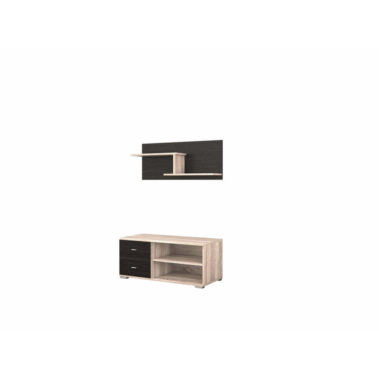 Bibliotecă living Gabriela, 370 cm, Wenge Sonoma