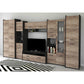 Bibliotecă living Mirabela, 360 cm, Sonoma