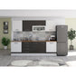 Bucatarie Alfa, 260cm, cu vitrina si blat termic