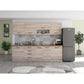 Bucatarie Alfa, 260cm, cu vitrina si blat termic