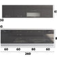 Bucatarie Alfa 260, Cu vitrina, Gri lucios, Blat termic