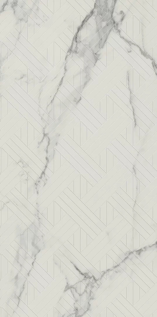 Faianta Carrastone White REKT Dekor mat 29.8x59.8 1.6