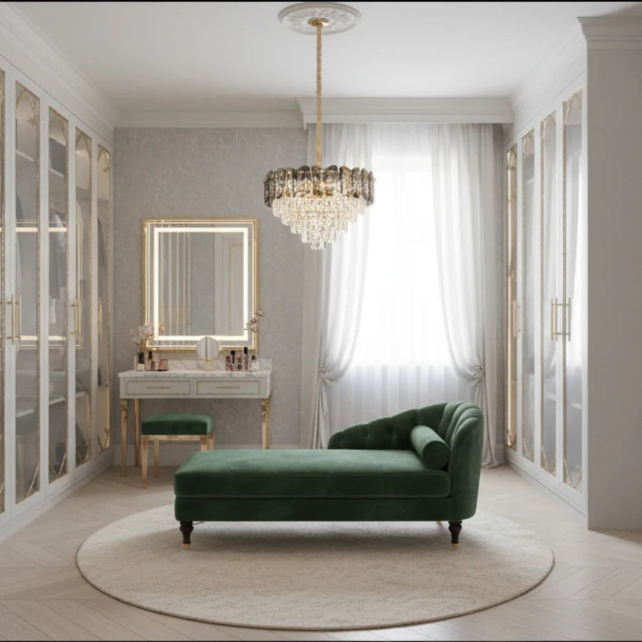 Candelabru Cristal AURUM Petito 3xE14, Diametru 30cm, Inaltime 28cm, Auriu Lucios, Inaltime Reglabila, Design Elegant-3
