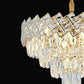 Candelabru Cristal WINDSOR Nobile 5xE14, Diametru 39cm, Auriu Lucios, Inaltime Reglabila