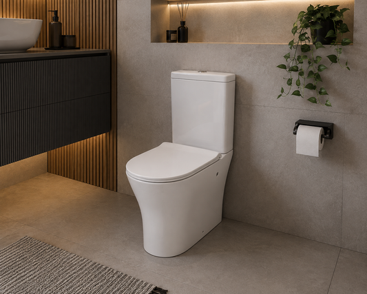 Set Wc Comfort Rimless Alb, 46cm, Scurgere Laterala