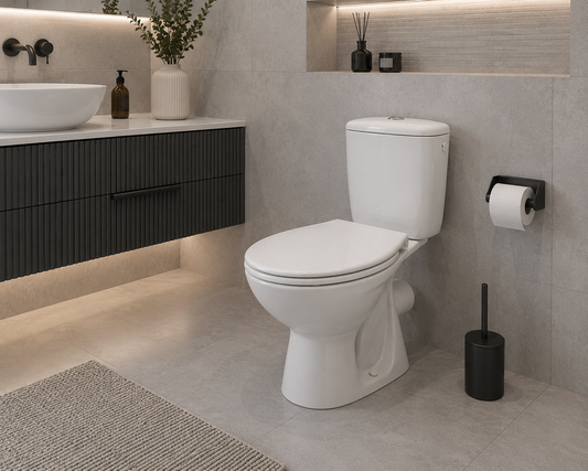 Set WC Cersanit Compact President P010, Scurgere Laterala