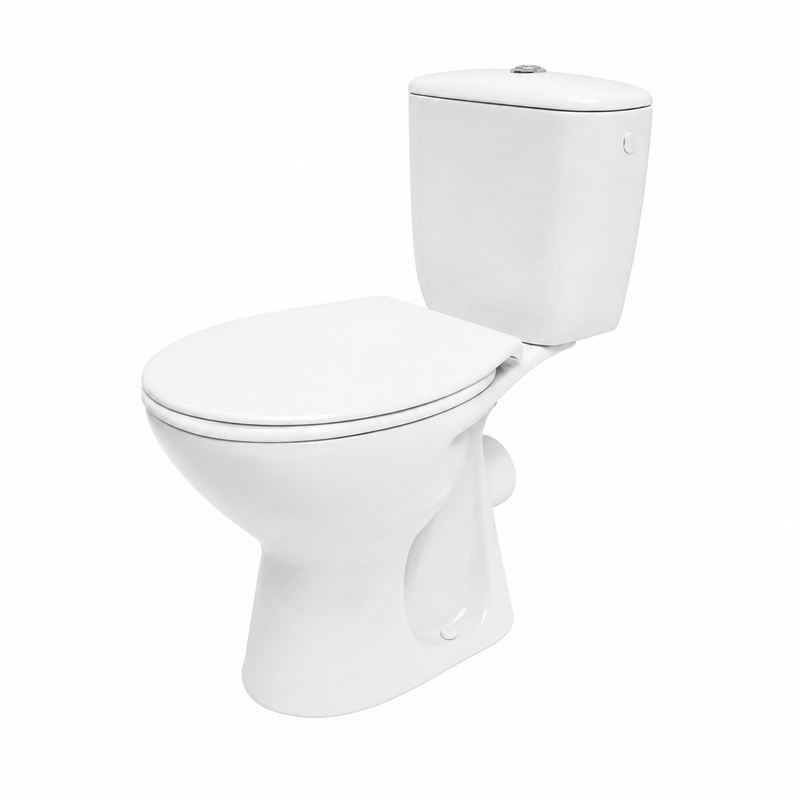 Set WC Cersanit Compact President P010, Scurgere Laterala-2