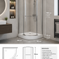 Cabina dus 90x90cm Semirotunda S012
