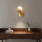 Aplica LED Decorativa MANO, 15x30cm, 1xE27, Sticla si Resina, Auriu