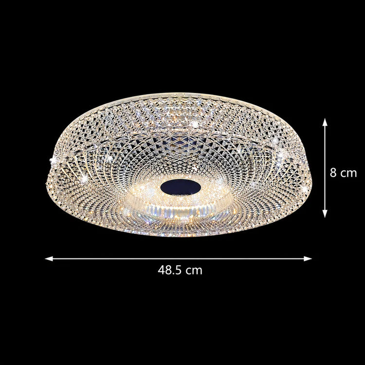 Lustra LED RADIAN Eleganza, 38.9W, Diametru 48.5 cm, Lumina Calda/Neutra/Rece, Alb